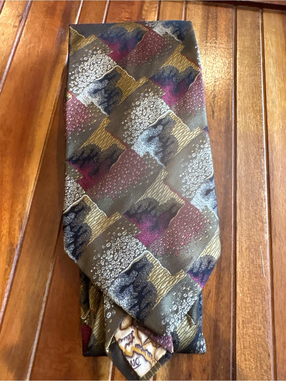 Vintage Rare Pierre Balmain Colorful 100% Silk Tie Print